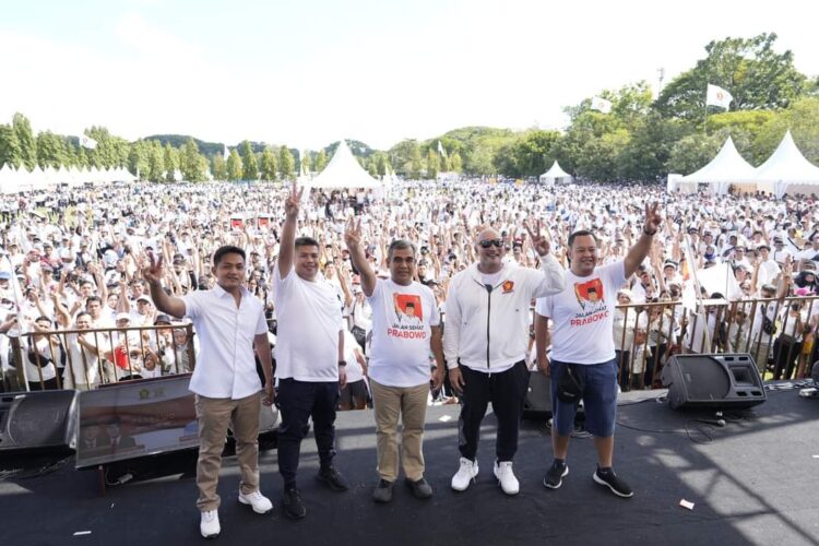 Antusiasme Puluhan Ribu Warga Bali Ikut Jalan Sehat Prabowo