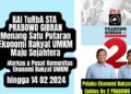 STA – Senyum Tanya Airku, Prabowo Gibran Menang Satu Putaran, Ekonomi Rakyat UMKM Maju dan Sejahtera