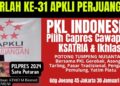 Harlah Ke-31, Pilpres 2024 Satu Putaran dan Capres Cawapres Pilihan PKL Indonesia? Ini Kata Ketua Umum APKLI Perjuangan
