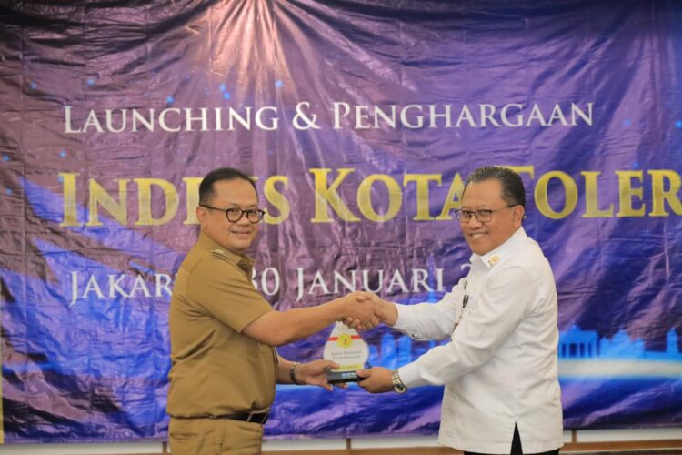 Naik Peringkat !! Pj Wali Kota Bekasi Raih Indeks Kota Toleran