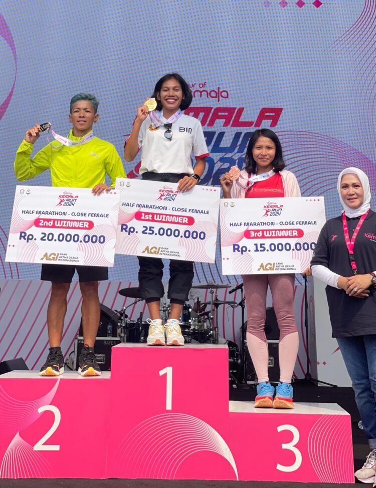 Atlet PORBIN Sukses Sabet Juara Pertama Kemala Run 2024