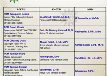 PDM Kabupaten Bekasi Siapkan 12 Lokasi Sholat Idul Fitri 1447 H