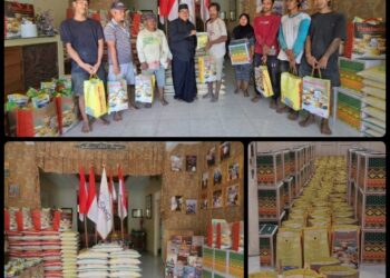 SMSI Bagikan Paket Lebaran Prof. Dr. Harris Arthur Hedar, SH., MH., CREL.