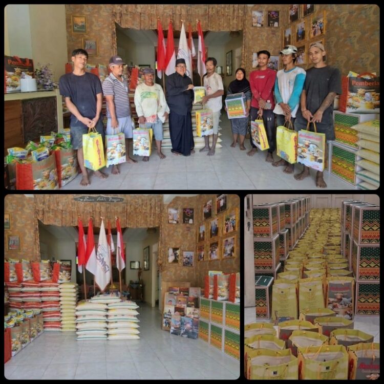 SMSI Bagikan Paket Lebaran Prof. Dr. Harris Arthur Hedar, SH., MH., CREL.
