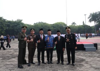 Plh. Wali Kota Bekasi Abdul Harris Bobihoe Pimpin Upacara Hari Lahir Pancasila, Tegaskan Nilai Persatuan Bangsa.