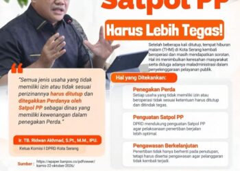 THM Membandel di Kota Serang, Ketua Komisi I DPRD: Satpol PP Harus Lebih Tegas!
