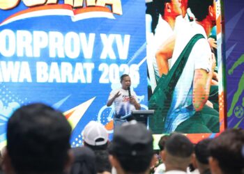 Tri Adhianto Kukuhkan 1.154 Kontingen Porprov Jabar 2026, Kota Bekasi Bidik 200 Medali Emas